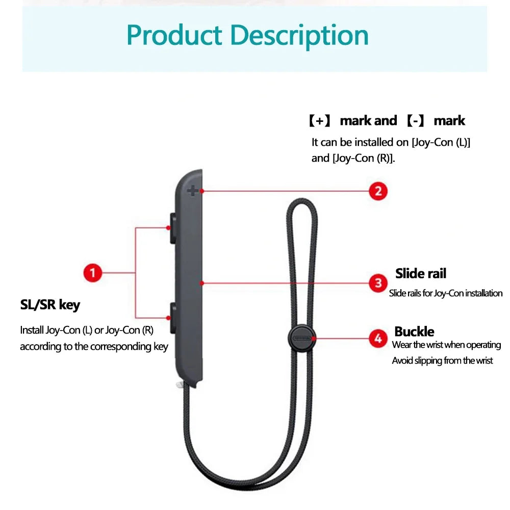 Gaming Accessories Game Grip OLED Gamepad Controller Gamepad Hand Rope Joy-con Wrist Strap Laptop Video Games Accessories