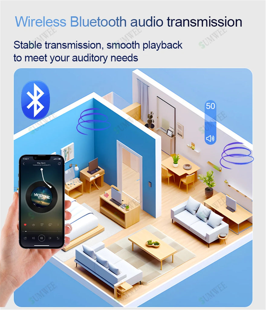 Smart Home Audio system WIFI sound in wall amplifier 8x25W power Built-in Zigbee gateway Android TUYA Device Scene control panel