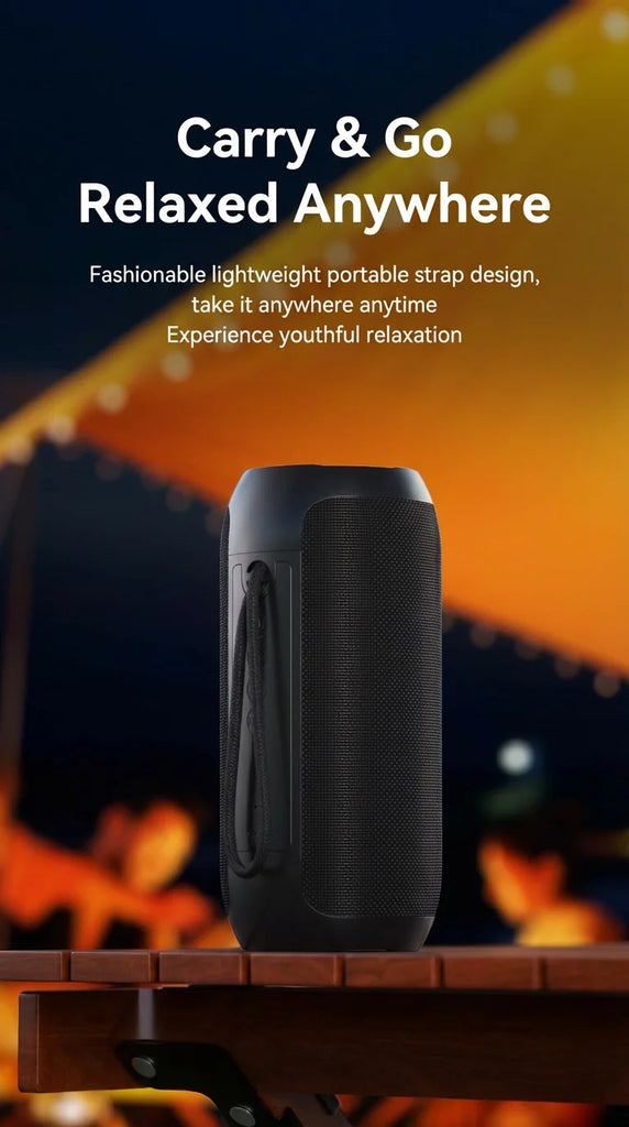 Bluetooth Speaker Bass Powerful Portable Long Battery Life Wireless Subwoofer Outdoor Gathering Camp Sound Box Supports TF USB
