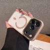 Luxury Transparent for Magsafe Case for IPhone 17 Pro Max 17Air 16 15 14 13 12 11 Pro Max Plating Camera Shockproof Cover