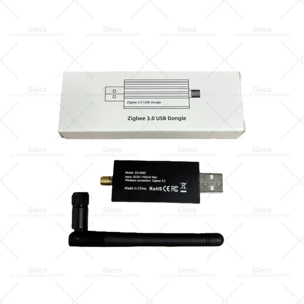 Zigbee 3.0 USB Dongle With Antenna Smart Home Wireless Universal Zigbee Gateway Hub Support Home Assistant Zigbee 2MQTT ,OpenHAB