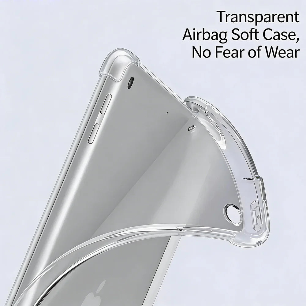 iPad Air 4/5/6/7（10.9/11 inch）Frosted soft shell with pen slot, automatic wake-up/sleep
