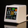 GeekMagic Ultra Portable Smart Wifi Weather Station Display Weather Temperature Humidity Time Alarm Clock Desktop Decoration