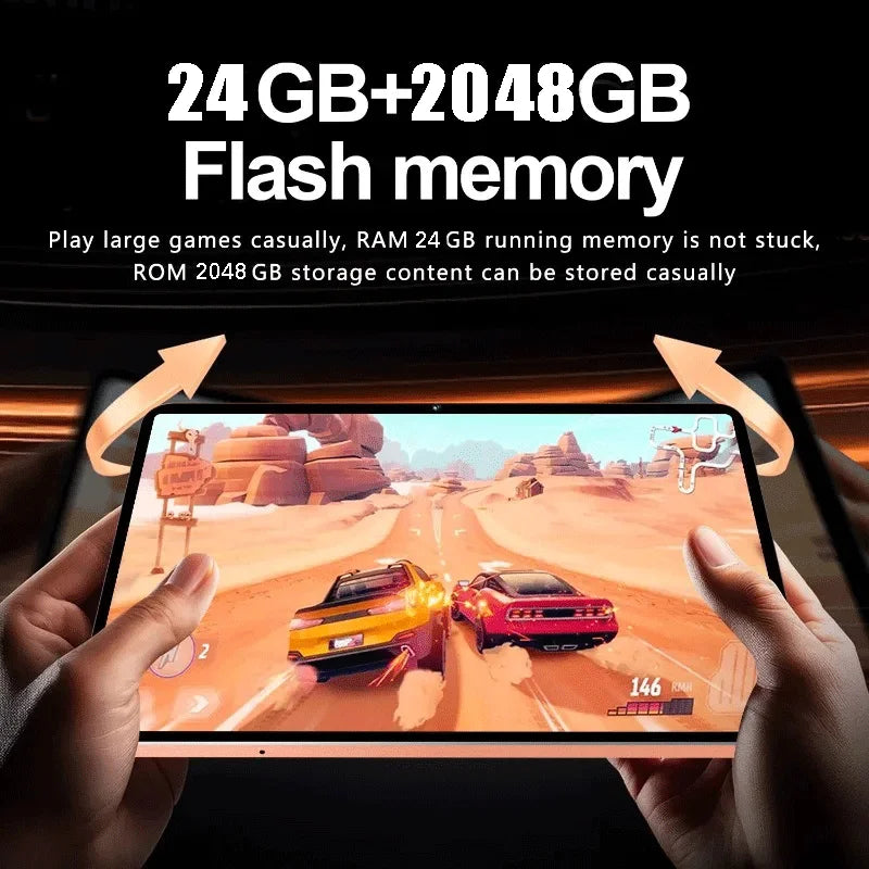 2026 Original NEW IPad 17 Pro Max 11 Inch Global Edition Tablet 24GB 2T Android16 Snapdrago 8gen3 5G Dual SIM Call WIFI Tablet