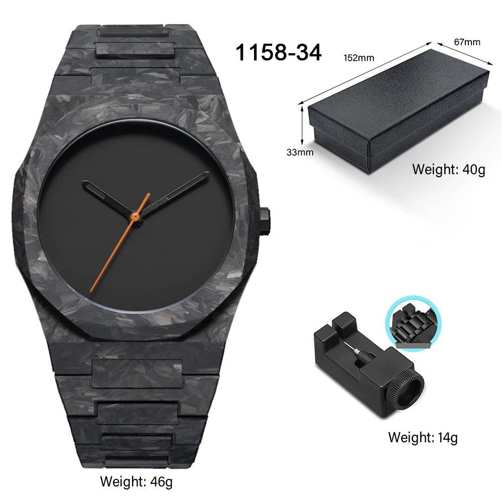 Men's Classic Business Watch Arabic Numerals Polycarbonate Quartz Watch Fashion Sports Watch Slim Waterproof Clock