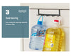 Hooks Over The Door 5 Hooks Home Bathroom Organizer Rack Clothes Coat Hat Towel Hanger Bathroom Kitchen Accessories