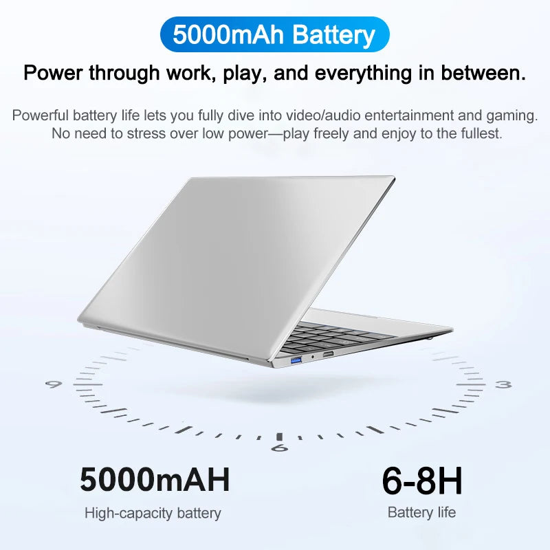 LENO 14.1" Ultra Slim Laptop Intel Core i9-9900 32GB 2TB Gaming Computer PC Windows11 Gamer office Ultra Slim Notebook 1080P HD