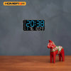 Giant Intelligent Digital Wall Clock｜One screen to control time-temperature-date, home technology pulls full!