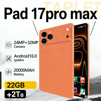 New iPad 17 Pro Max 11.6-inch Tablet Dual SIM 24GB 2TB MTK G99 Android16 4K HD 5G Dual Card Video call WIFI MI Global Version PC