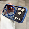 Luxury Transparent for Magsafe Case for IPhone 17 Pro Max 17Air 16 15 14 13 12 11 Pro Max Plating Camera Shockproof Cover