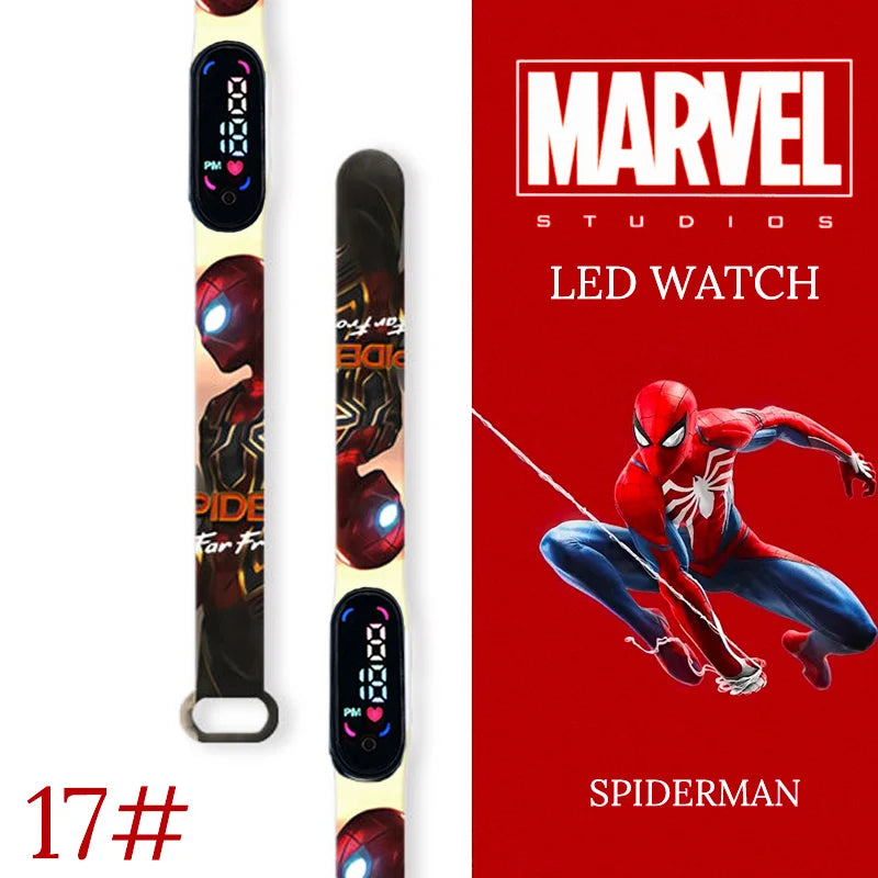 New Spiderman Kid's Watches Men Sport Wristband Bracelet Waterproof Children Digital Watch Boys LED Clock relogio montre