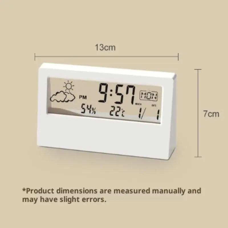 Home Essential – Indoor LED Digital Thermometer, Hygrometer Clock and Weather Station