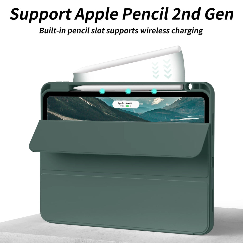 RBP For iPad Pro 11 12.9 inch with Pencil Holder Case, For iPad Air 4/5th Generation 10.9 inch mini 6 Soft Slim TPU Tablet Cover