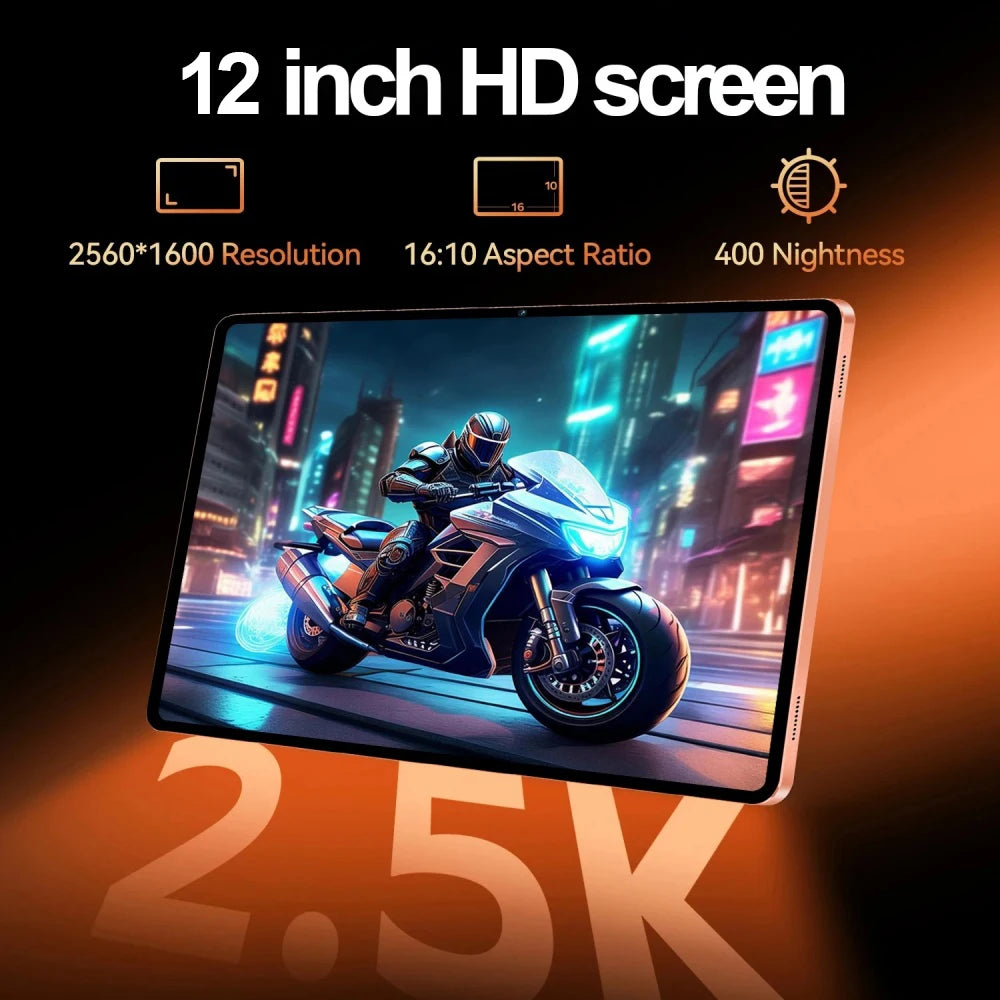 2026 IPad 17 Pro Max 12 Inch Global Original 5G Tablet 24GB 2T Android16 Snapdrago 8gen3 5G Dual SIM Call 20000mAh WIFI Tablet