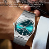 BINBOND Fashion New Men Business Watch Leisure Quartz Stainless Steel Buckle Watches Waterproof Luminous Calendar Men's Watches