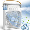 Modern Home Small Air Cooler 3 Speed Fan Air Conditioner Portable Humidifier Fan Portable LED Night Lights for Office