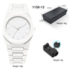 Men's Classic Business Watch Arabic Numerals Polycarbonate Quartz Watch Fashion Sports Watch Slim Waterproof Clock