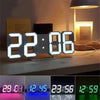 3D Digital Wall Clock Decoration for Home Glow Night Mode Adjustable Electronic Watch Living Room LED Clock Decor Clocks Garden
