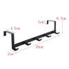 Hooks Over The Door 5 Hooks Home Bathroom Organizer Rack Clothes Coat Hat Towel Hanger Bathroom Kitchen Accessories