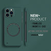【Iron Plate Glue on Surfce 】Ultra Thin Hard Magnetic Frameless Phone Case For iPhone 15 14 Pro Max 13 12 Mini 11 Pro Max Cover