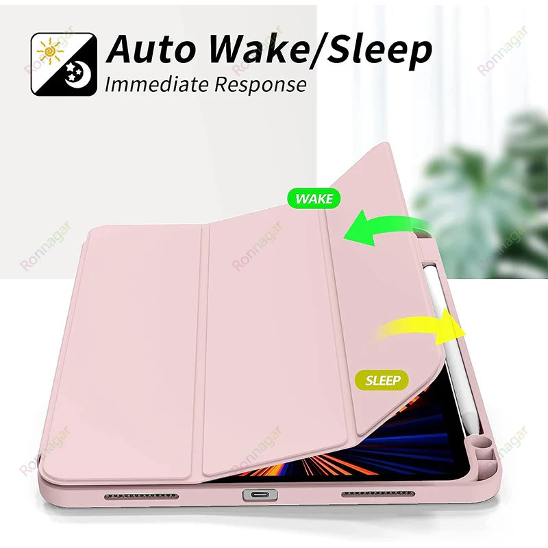New iPad Pro 11 Inch Case 2022(4th Gen)/ 2021(3rd Gen) with Pencil Holder Ipad Pro 11 12.9 iPad 10th Gen iPad Air4 5 10.9 inch