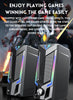 Bluetooth RGB computer speaker, desktop computer speaker, laptop speaker, desktop stereo speaker, USB powered, with LED ambient