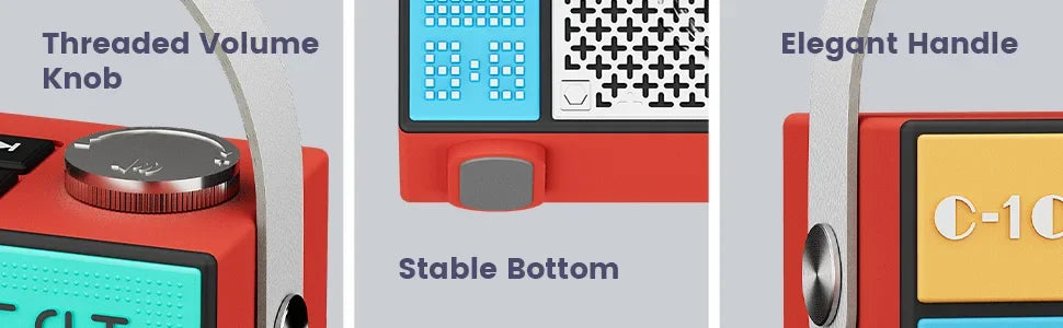 Portable Bluetooth Speaker Rechargeable Wireless Speaker with Deep Bass Support TF Card USB Drive Home Decor for Party Outdoor