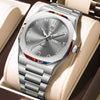 POEDAGAR Military Watch For Men Waterproof Luxury Week Calendar Man Wristwatch Quartz Stainless Steel Fashion Men's Watches Male