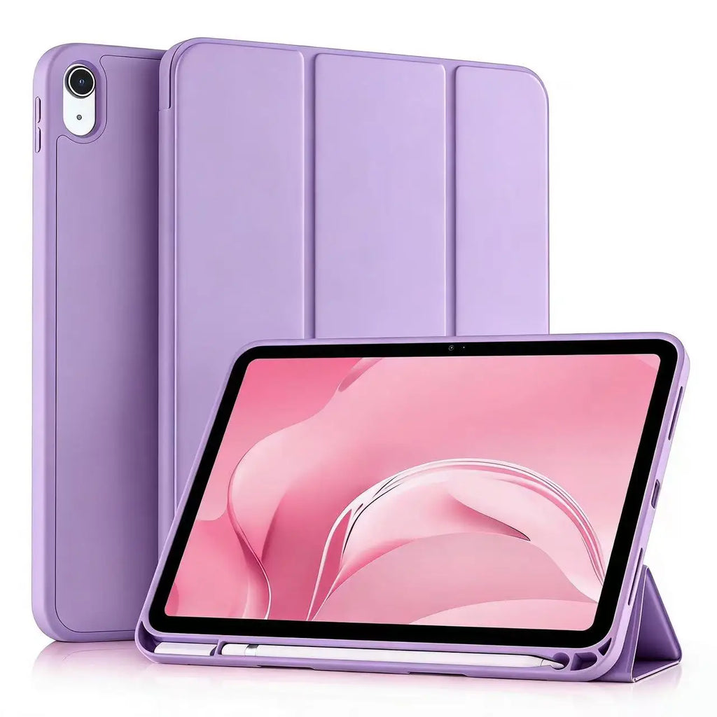 Customized thickened iPad 10th and 11th protective case with pen slot, automatically goes into sleep mode and is shockproof.
