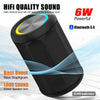 Bluetooth Speaker Wireless LoudSound Subwoofer Outdoor Portable Heavy Bass Fabric Speaker TWS Stereo RGB Ambient Light Speakers