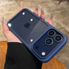 Intelligent Camera Touch Button Crystal Clear Phone Case for iPhone 17 Pro Max 17 Pro 17 Air Transparent Shockproof Cover Funda