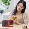 Bluetooth 5.0 Portable FM Radio Small Emergency Recargable Sound Box Mini Vintage Speaker Mp3 Player Support TF Card USB Drive