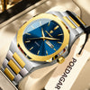 POEDAGAR Fashion Brand Male Wristwatch Waterproof Luminous Stainless Steel Men Clock Date Week Casual Quartz Men's Watches Reloj