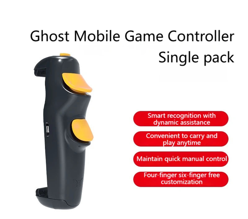 2025 New Ghost S07 Wireless Bluetooth Mobile Gaming Controller FPS Game Auxiliary Controller Intelligent Mapping For Android IOS