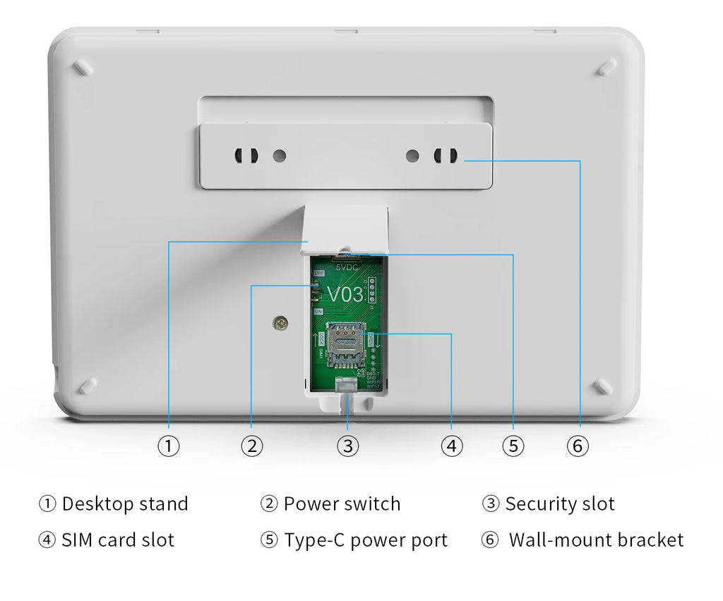 Tuya Smart WiFi GSM Home Security Alarm System - Touch Keyboard RFID APP Control Wireless Anti-Theft with Volume Adjustable