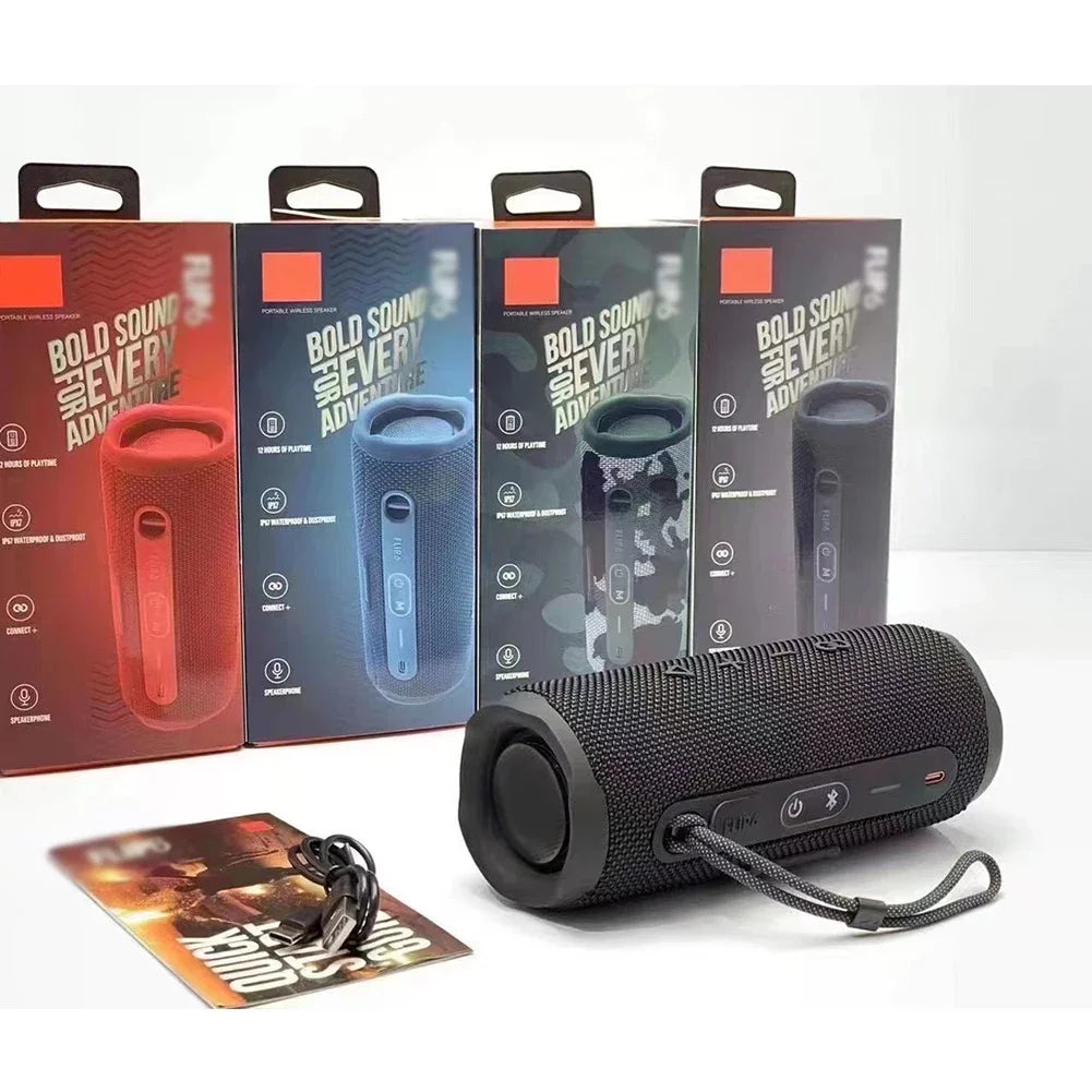 Portable Bluetooth Speaker Outdoor Multifunctional IPX6 Waterproof Subwoofer Wireless Home Theater Dual Speaker TWS Sound System