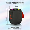 Portable Bluetooth Speaker with Lights, Powerful Crystal Clear Sound, IPX4 Waterproof, All Day Playtime, BT5.3, TWS Paring,