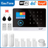 Smart Home GSM Alarm System 4G Wifi System for House Security Wireless with Door Sensor Work with Smart Life APP for Alexa