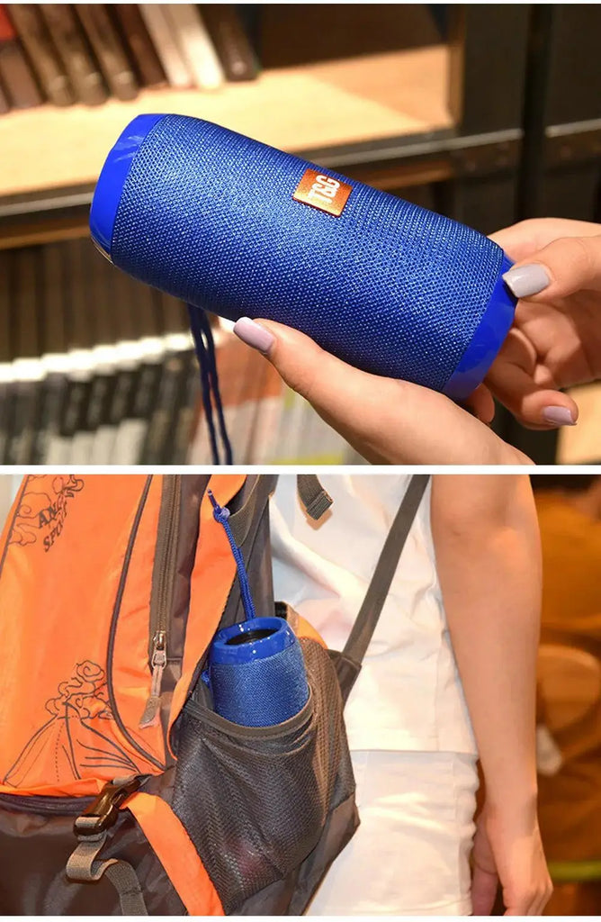 Portable Bluetooth Speaker, Wireless TWS Pairing IPX5Waterproof 1200mAh Battery TF FM Radio with Stereo Bass for Outdoor Use