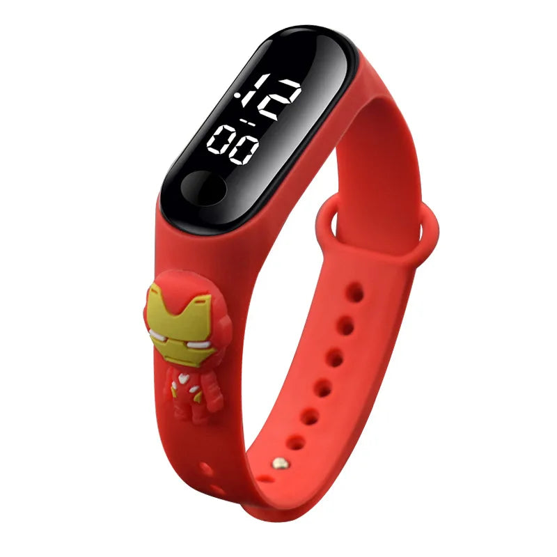 3D Cartoon Spiderman Kids Watches for Children Sports Bracelet Waterproof Men Boys LED Watch Student Clock Relógio Infantil