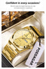POEDAGAR Fashion Classic Man Watch Waterproof Luminous Date Week Luxury Men Watch Stainless Steel Quartz Business Men's Watches
