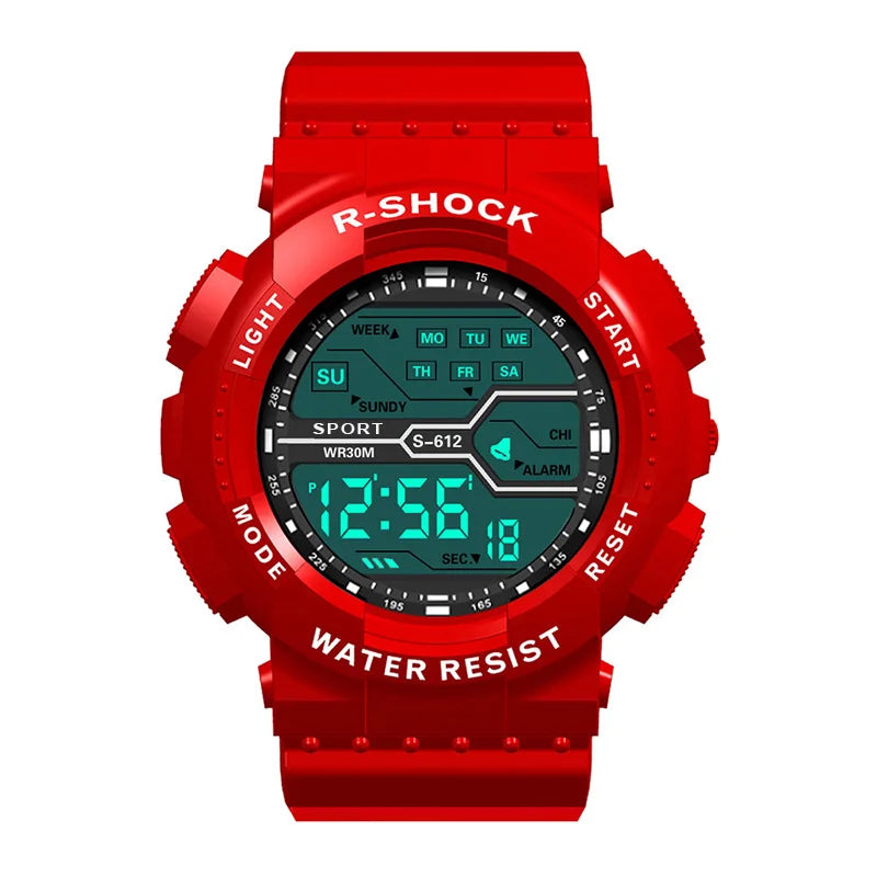 Outdoor Sport Men Watch Multifunction Large Screen LED Electronic Waterproof Luminous Military Digital Wristwatches Reloj Hombre