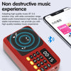 Bluetooth 5.0 Portable FM Radio Small Emergency Recargable Sound Box Mini Vintage Speaker Mp3 Player Support TF Card USB Drive