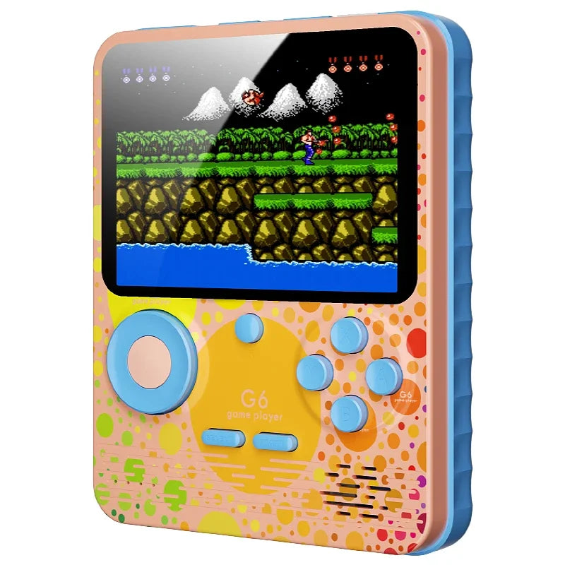 G6 Game Console 3.5 Inch Screen Handheld Portable Support 2 Players Video Gaming Machine for Kids