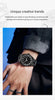 Lightweight Polycarbonate case high tech black men's watch classic simple silicone strap men's quartz watch fashion style clock