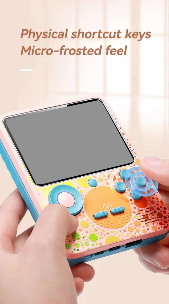G6 Game Console 3.5 Inch Screen Handheld Portable Support 2 Players Video Gaming Machine for Kids