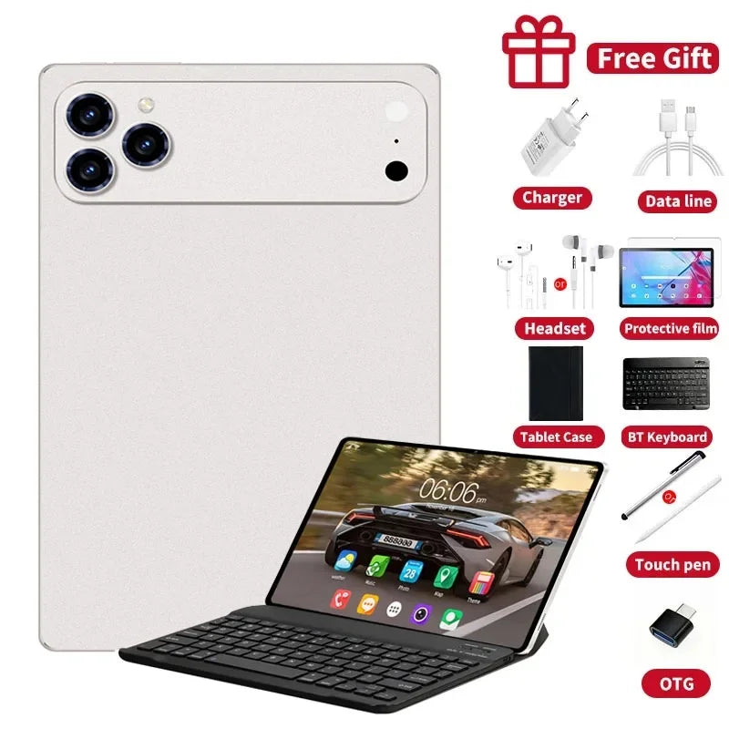 2026 IPad 17 Pro Max 12 Inch Global Original 5G Tablet 24GB 2T Android16 Snapdrago 8gen3 5G Dual SIM Call 20000mAh WIFI Tablet