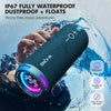 Portable Bluetooth Speaker with Stereo Sound, IPX7 Waterproof, 24-Hour Playtime, Wireless Speaker for Home, Outdoors, Travel