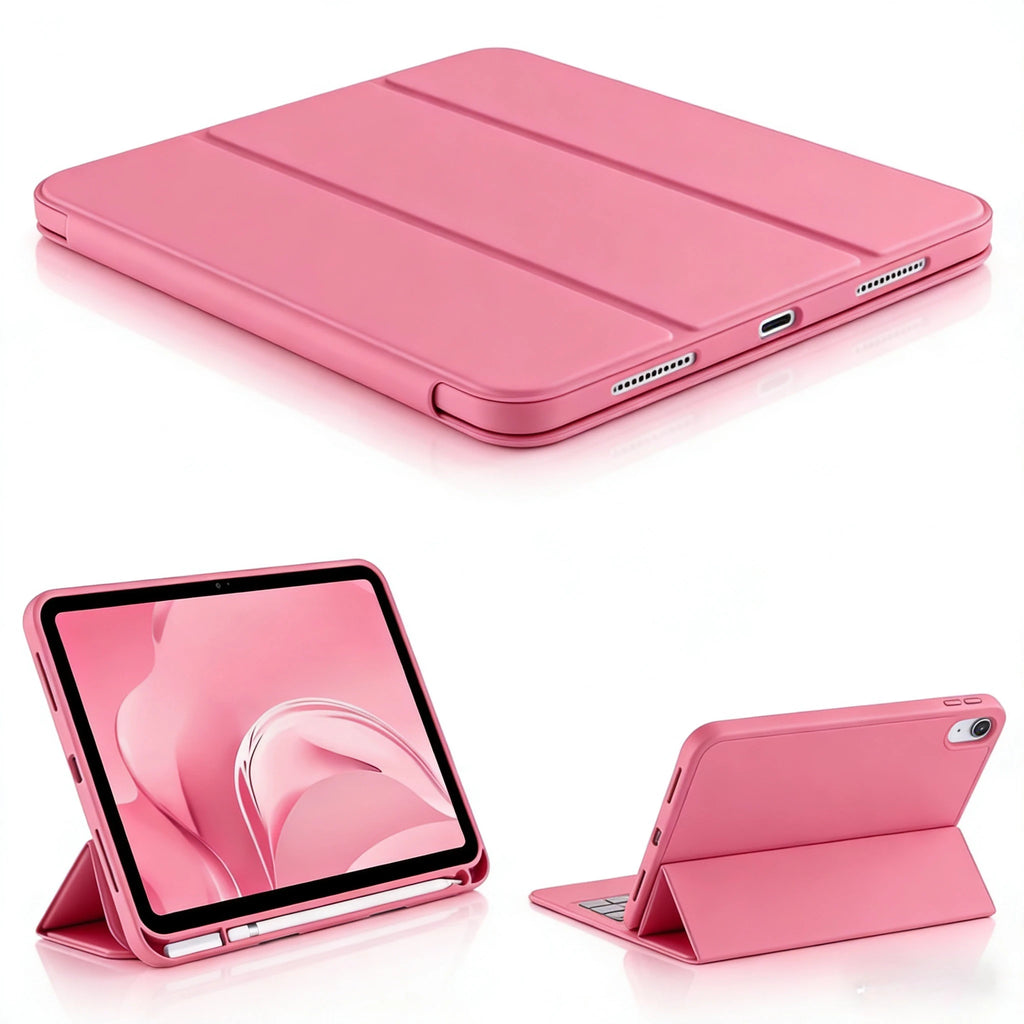 Customized thickened iPad 10th and 11th protective case with pen slot, automatically goes into sleep mode and is shockproof.
