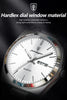 POEDAGAR Luxury Business Man Wristwatch Waterproof Luminous Stainless Steel Men Watch Date Week Fashion Quartz Men's Watches+Box